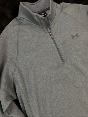 Under Armour Sage Green Quarter-Zip Performance Pullover
